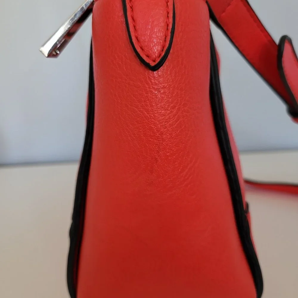 Parfois Red Vegan Faux Leather Medium Cross Body Bag, Tote Handles, GUC - Picture 11 of 12